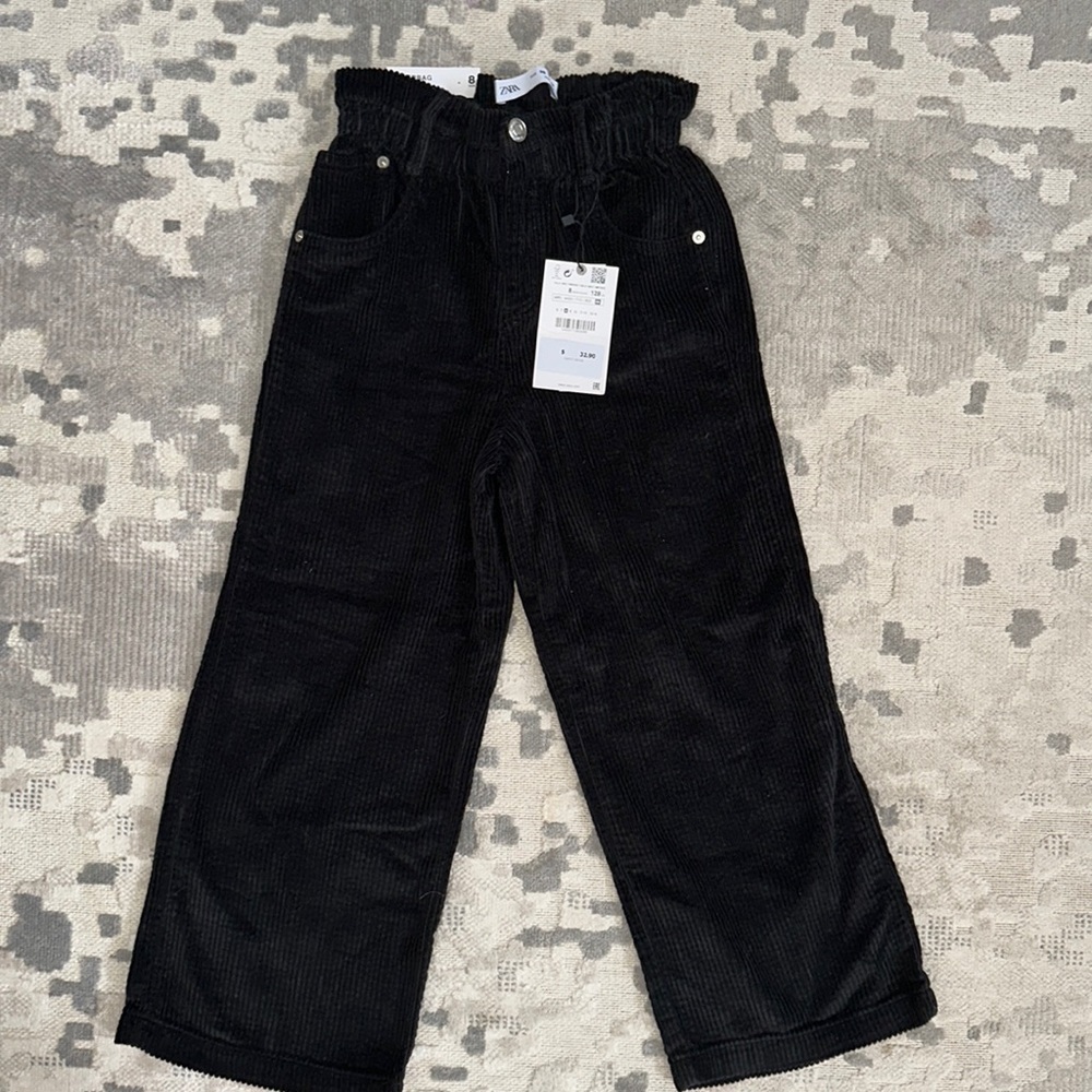 ZARA Paper-bag Pant Girls Size 8 NWT